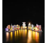 GEAMENT Kit de Luces LED Compatible con Lego 76444 Tiendas Mágicas del Callejón Diagon (Diagon Alley Wizarding Shops) (Juego Modelo no Incluido)