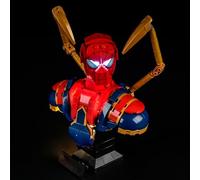 GEAMENT Kit de Luces LED Compatible con Lego Busto de Iron Spider-Man 76326 (Juego Modelo no Incluido)