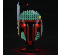 GEAMENT Kit de Luces LED Compatible con Lego Casco de Boba Fett (Boba Fett Helmet) - Conjunto de luz para Star Wars 75277 (Juego Lego no Incluido)