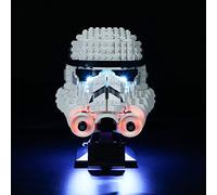 GEAMENT Kit de Luces LED Compatible con Lego Casco de Soldado de Asalto (Stormtrooper Helmet) - Conjunto de luz por Star Wars 75276 (Juego Modelo no Incluido)
