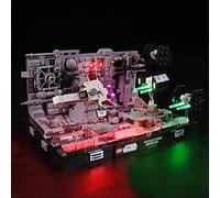 GEAMENT Kit de Luces LED Compatible con Lego Diorama: Ataque a la Estrella de la Muerte (Death Star Trench Run Diorama) - Conjunto de luz por Star Wars 75329 (Juego Modelo no Incluido)