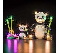 GEAMENT Kit de Luces LED Compatible con Lego Fauna Salvaje Familia de Pandas (Wild Animals Panda Family) Creator 31165 (Juego Modelo no Incluido)