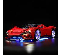 GEAMENT Kit de Luces LED Compatible con Lego Ferrari Daytona SP3 - para Technic 42143 (Juego Modelo no Incluido)