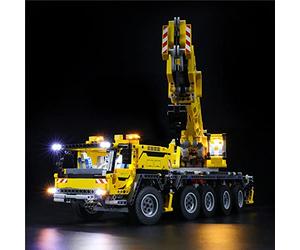 GEAMENT Kit de Luces LED Compatible con Lego Juego de Montaje de grúa (Mobile Crane MK II) - Conjunto de luz por Technic 42009 (Juego Modelo no Incluido)