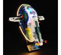 GEAMENT Kit de Luces LED Compatible con Lego Nave Estelar Clase Firespray de Jango Fett 75409 (Juego Modelo no Incluido)