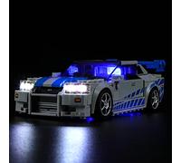 GEAMENT Kit de Luces LED Compatible con Lego Nissan Skyline GT-R (R34) de 2 Fast 2 Furious - Conjunto de luz por Speed Champions 76917 (Juego Modelo no Incluido)