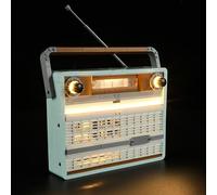 GEAMENT Kit de Luces LED Compatible con Lego Radio Retro - Conjunto de luz por Icons 10334 (Juego Modelo no Incluido)