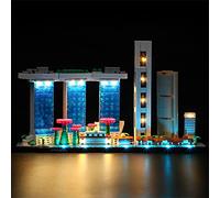 GEAMENT Kit de Luces LED Compatible con Lego Singapur - Conjunto de luz para Architecture 21057 (Juego Modelo no Incluido)