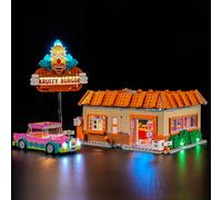 GEAMENT Kit de Luces LED Compatible con Lego The Simpsons: Krusty Burger Icons 10352 (Juego Modelo no Incluido)