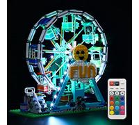 GEAMENT Kit de Luces LED (Control Remoto) Compatible con Lego Ferris Wheel - Conjunto de luz para Creator 31119 (Juego no Incluido)