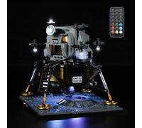 GEAMENT Kit de Luces LED (Control Remoto) Compatible con Lego NASA Apollo 11 Lunar Lander - Conjunto de luz por Creator 10266 (Juego Modelo no Incluido)