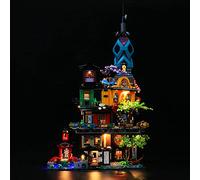 GEAMENT Kit de Luces LED para Jardines de la Ciudad de Ninjago (Ninjago City Gardens) - Compatible con Lego 71741 (Juego Modelo no Incluido)