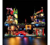 GEAMENT Kit de luz LED compatible con LEGO NINJAGO City Markets - para modelo NINJAGO 71799 (juego de construcción no incluido)