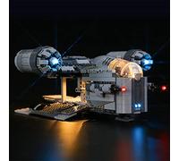 GEAMENT Kit de luz LED para Transporte de Cazarrecompensas de Mandalorian 2020 (The Razor Crest) - Compatible con Lego Star Wars 75292 (Juego Lego no Incluido)