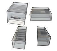 geamuf Organizadores de Ropa con Separadores para Mantener tus Cajones y Armarios en Orden Fácilmente. Consigue ver tus prendas rápidamente, son Transparentes y Lavables con secado rápido.