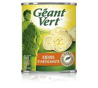 GÉANT VERT - Corazones de alcachofa, 240 g, 3 unidades