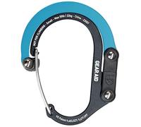GEAR AID HEROCLIP - Mosquetón y Gancho (pequeño), para Colgar Bolsos, Bolsos, linternas, cochecitos, Herramientas, Cascos, Botellas de Agua y más, (Negro y Azul, S)