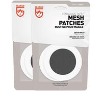 Gear Aid Parches de malla con cinta adhesiva Tenacious para reparar agujeros en tiendas de campaña, mosquiteras, mosquitera, no se transparentan y más, redondos de 3 pulgadas, 4 parches