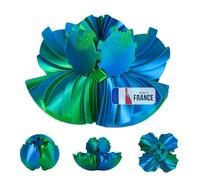 Gear Ball Fidget Toy - Esfera Giratoria Portátil Anti-Estrés Impresa en 3D - Ideas de Regalo para Niños y Adultos - Cumpleaños Navidad Formato Bolsillo Fiestas Ansiedad Oficina (Azul Verde Brillante)