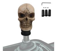 Gear Shift Knob, Automatic Stick Handle, Resin Skeleton Head, Unique Horror Style, Smooth Grip, Easy Screw Fit, Interior Accent, Fun Upgrade, Themed Look, Perfect for Sedan, Truck, Taxi