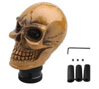 Gear Shift Knob, Automatic Stick Handle, Resin Skeleton Head, Unique Horror Style, Smooth Grip, Easy Screw Fit, Interior Accent, Fun Upgrade, Themed Look, Perfect for Sedan, Truck, Taxi