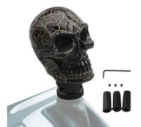 Gear Shift Knob for Car, Automatic Transmission Shifter Handle, Resin Skeleton Head Car Accessory, Horror Interior Decoration for Sedan, Truck, Minivan, Taxi, Travel Road Trip
