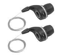 Gear Shifter, Non-Slip Bike Handle Bar Twist Grip Gear, Sturdy Speed Control Lever Set, Ergonomic Brake Replacement Part for ATV, Road Cycling, Dirt Riding, Mountain Biking, Trail Racing