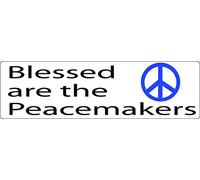 Gear Tatz - Blessed are The Peacemakers - Imán para coche - 3 x 10 pulgadas - Fabricado profesionalmente en Estados Unidos - Calcomanía magnética para auto