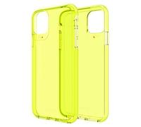 Gear4 Funda Crystal Palace Neon Compatible Comiphone 11 Pro Max, Carcasa Para Móvil Comprotección Avanzada Contra Impactos y Tecnología D3O Integrada, Anti-Amarilleo - Amarillo Neón