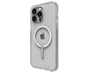 Gear4 ZAGG Crystal Palace Snap D30 Funda Protectora Compatible con iPhone 14 Pro MAX, Delgada, Ligera, a Prueba de Golpes, Compatible con MagSafe, magnética, Carga inalámbrica, (Transparente)