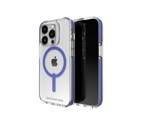 Gear4 ZAGG Santa Cruz Snap D30 Funda Protectora Compatible con iPhone 14 Pro, Delgada, a Prueba de Golpes, Carga inalámbrica, Compatible con MagSafe, (Azul)