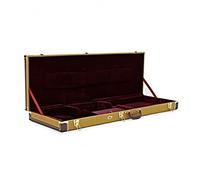 gear4music Estuche rígido para Guitarras Bajas Tweed con Forro de Felpa