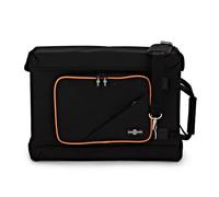 gear4music Funda de Rack de 2 U 19 in | Construcción de marco rígido, asa de transporte y correa de hombro, bolsillo de accesorios, ligero y portátil