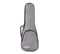 gear4music Funda de Ukelele Soprano Prémium, Gris | Bolsa de Ukelele Robusta y Fiable, Protección Excepcional con Acolchado Grueso, Asa y Correa, Ideal para Conciertos