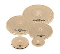 Gear4music Paquete de platillos de 5 piezas para Quiet Practice - Platillos de bajo volumen