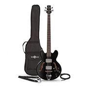 Gear4music SF Semi Acoustic Bajo con Gig Bag & Cable
