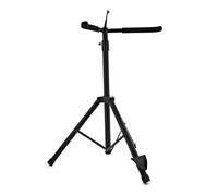 gear4music Soporte de lujo para contrabajo con soporte para arco