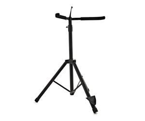 gear4music Soporte de lujo para contrabajo con soporte para arco
