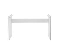 gear4music Soporte de Piano SDP-2, Blanco | Soporte robusto y elegante para el piano SDP-2, marco de madera con soporte trasero, acabado blanco mate