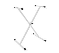 gear4music Soporte de Teclado en «X», Blanco