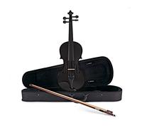Gear4music Violín 4/4 Full Size Negro para principiantes Edades 11+ | Para principiantes de 11+ años, cuerpo de arce y abeto canadiense, afinadores integrados, arco y estuche incluidos