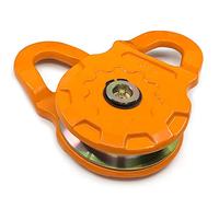 GearAmerica, Mega Snatch Block, Polea de cabrestante Resistente para Cuerda sintética o Cable de Acero, Control de dirección de Rescate, Doble Potencia de tracción del cabrestante, 25 toneladas, 1