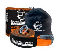 GearAmerica Recuperación de remolque correa de Heavy Duty Lab Tested 41,455 libras(20,7 toneladas) emergencia del camión de remolque gratuito bolsa de almacenamiento+Correa 4" x 30'naranja