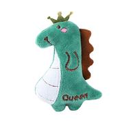 Geardeangloow Juguete de gato con hierba gatera, juguete interactivo de peluche, resistente a las mordeduras, dinosaurio verde, 4.53 pulgadas