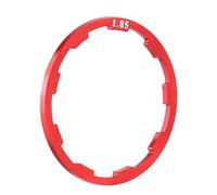GearDrivex Caja de Anillo de Seguridad Arandela de Cubo de Volante de Bicicleta, Espaciador, Junta de Cassette, aleación de Aluminio, arandela de Cubo de Bicicleta, Espaciador de pedalier(Red 1.85mm)