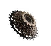 GearDrivex Caja de Anillo de Seguridad Cassette de Bicicleta de Carretera MTB de 6/7/8 velocidades con Rueda Libre y Tornillo de 13/14-28 Dientes para Shimano.(7 Speed)