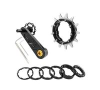 GearDrivex Caja de Anillo de Seguridad Compatible con el Kit de Rueda Libre de Cassette de Bicicleta MUQZI, conversión de piñón de Volante de inercia de MTB de una Sola Velocidad(13T)