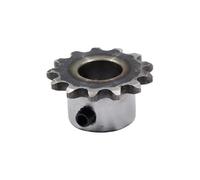 GearDrivex Caja de Anillo de Seguridad Piñón 04C de 13 Dientes, Orificio Interior de 6/8/10/12 mm, 25 H, 45#, Acero, Rueda de Mesa 04C, Acabado, Tornillo M5(10mm,7pc 04C-13 Teeth)