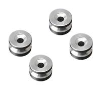GearDrivex Motocicleta Top Case 4 Piezas universales para Equipaje Trasero de Motocicleta, Caja Superior, Soporte para Casco, Placa Base, buje, Almohadilla, Hebilla y espaciadores(Silver-4pcs)