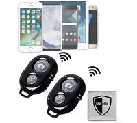 GearFend Paquete de 2 mandos a distancia inalámbricos para todos los iPhone, iPad, Samsung Galaxy y muchos otros teléfonos inteligentes y tabletas, además de paño de limpieza de microfibra